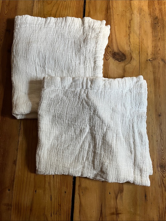 Kassatex Other - Set/2 KASSATEX x Jennifer Fisher *Queen* White Textured Cotton Sham Cases 20x30